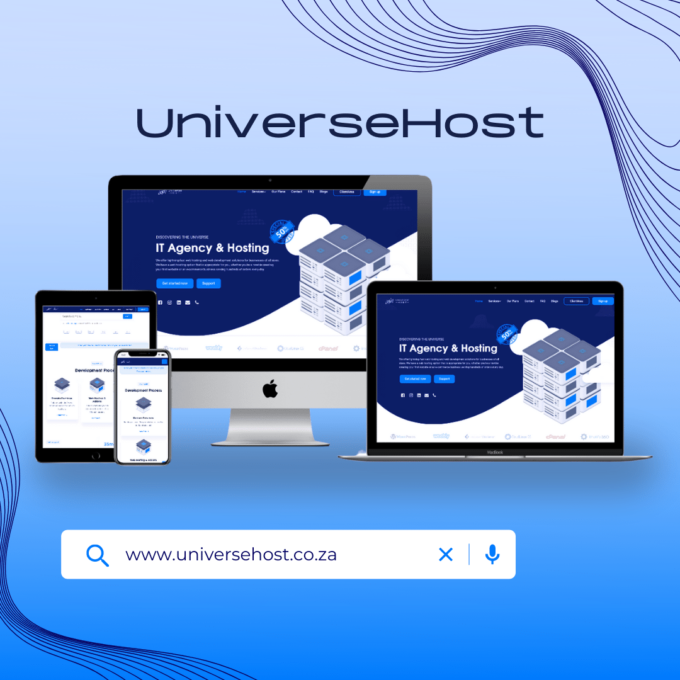 Website Mockup UniverseHost