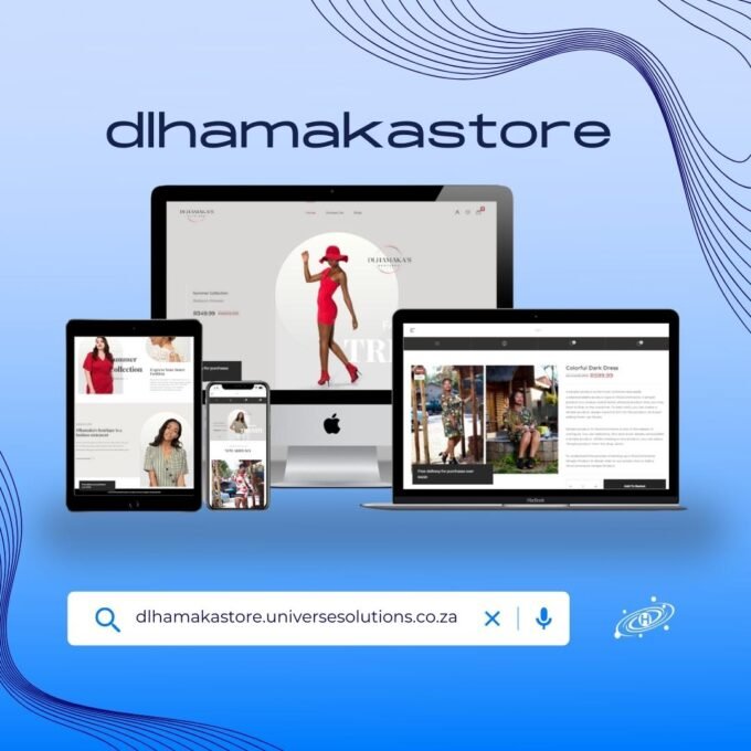 Website Mockup dlhamakastore